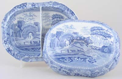 Dish with Cover divided c1820